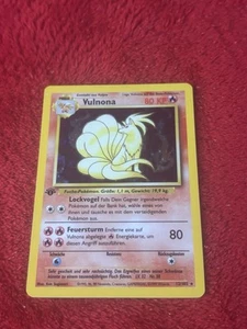 1st Edition German Base Ninetales (Vulnova) 12/102 Vintage Pokemon Card Holo LP - Picture 1 of 23