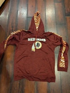 Felpa con cappuccio pullover Washington Redskins taglia media Zubaz Zebra Accent ARDK 265 - Foto 1 di 4