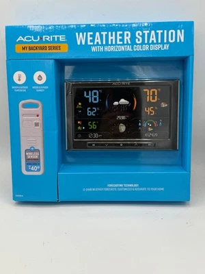 AcuRite Wireless Weather Station w/ Color Display, Indoor Outdoor Thermometer - Image 1 of 4