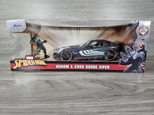 Venom Figur und 2008 Dodge Viper Spiderman Maßstab 1:24 Jada Neu in Box - Bild 1 von 5