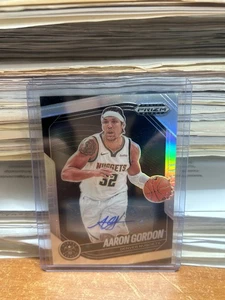 2024-25 Panini Prizm Negro Aaron Gordon Plata Auto Denver Nuggets - Imagen 1 de 2