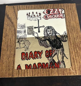 RARE OZZY OSBOURNE DIARY OF A MADMAN CARNIVAL MIRROR FAIR PRIZE - Picture 1 of 7