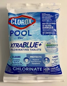Pool Care Bundle: 1 Pack Clorox-Pool&Spa Xtra Blue 3" Long-Lasting... - Picture 1 of 2