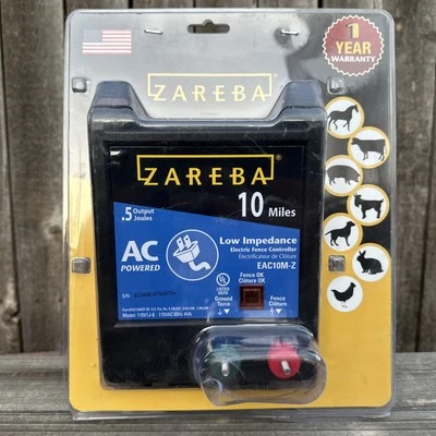 Controlador de cerca eléctrico de baja impedancia Zareba 10 millas 0,5 julios EAC10M-Z Foto 1 de 4