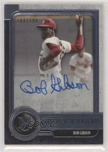 2019 Topps Museum Collection Archival Auto /199 Bob Gibson #AA-BG Auto HOF - Picture 1 of 3