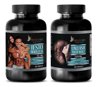 Potency Men - TESTOSTERONE BOOSTER 742 + UNLEASH YOUR WOLF - Male Stamina (1+1) - Image 1 of 4