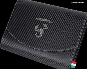 PORTA LIBRETTO ABARTH CARBON LOOK - Foto 1 di 6