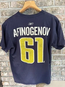 Maxim Afinogenov Buffalo Sabres Reebok Trikot Shirt Herren Gr. L Buffaslug Blau - Bild 1 von 10