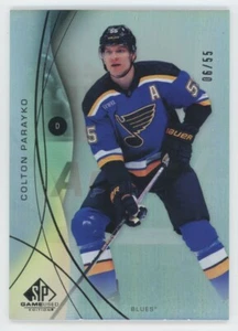 2024-25 SP GAME USED Colton Parayko RAINBOW JERSEY NUMBER PARALLEL /55 - Picture 1 of 2