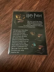 HARRY POTTER THE GOBLET OF FIRE COLLECTIBLES ORDER FORM CARD 2005 ARTBOX RARE - Picture 1 of 2