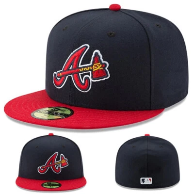 New Era Atlanta Braves Juvenil Gorra Ajustada MLB Auténtico Equipo Niños ALT Talla 6 3/8 Foto 1 de 4