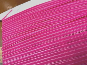vintage 3/16" velvet 5mm ribbon trim bubblegum 3yds made in Switzerland - Picture 1 of 3