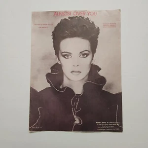 Almost Over You By Sheena Easton Sheet Music 1983 - Picture 1 of 7