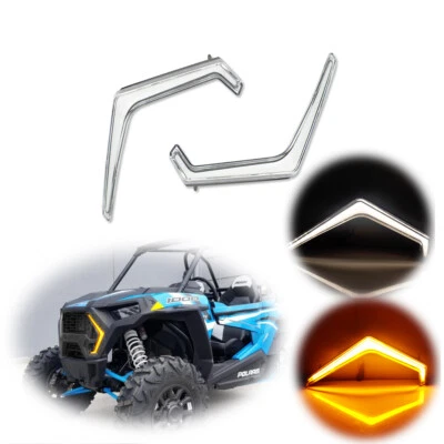 Lámparas intermitentes Fang Light blancas y ámbar para 18-23 Polaris RZR XP 4 1000 Turbo Foto 1 de 4