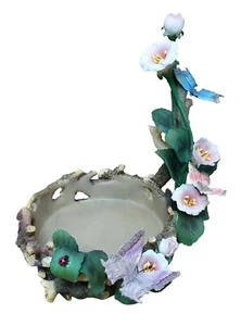 HOME INTERIORS Butterfly Flowers Pretty Table Decoration 7.5" Tall 5" Wide - Picture 1 of 9