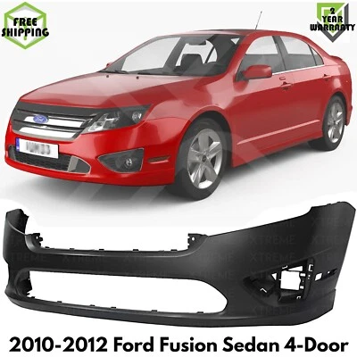 Front Bumper Cover Fascia Paintable For 2010-2012 Ford Fusion Sedan Foto 1 de 4