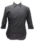 New Black Ladies 3/4 Sleeve Shirt Womens Blouse Black Bar Restaurant Size 8-16