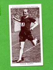 PAAVO NURMI PRE WAR CARD KING OF SPEED #44 CHURCHMAN 1939 NO ROOKIE NO PANINI