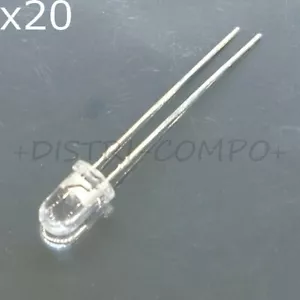 L-7113SRC-DW LED rot 5mm 20° 660nm 1600-1800MCD Kingbright RoHS (20er Set) - Bild 1 von 1