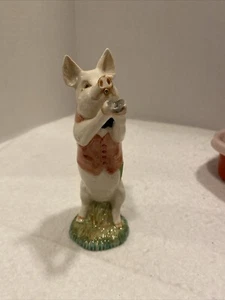 Beswick Rare Pig Promenade Band Figurine PP2 Mathew Studio 6" Pig Missing Horn - Picture 1 of 8
