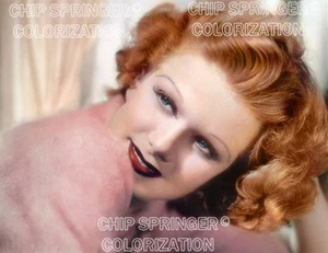 JEAN HARLOW in a Pink Sweater (#1) | Beautiful 8x10 COLOR PHOTO by CHIP SPRINGER - Picture 1 of 1
