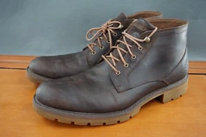 Timberland Elmhurst Men's 12 Brown Leather Lace-Up Outdoor Chukka Ankle Boots - Picture 1 of 10