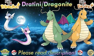 ⭐Shiny/Non-shiny Dratini/Dragonite 6IV XL⭐Let's Go Pikachu/Eevee HOME (💯Legal) - Picture 1 of 29