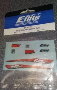 E-Flite Decal Sheet, Red Graphics: BMCX EFLH2229 New - Picture 1 of 1