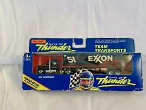 MATCHBOX "DAYS OF THUNDER" TEAM TRANSPORTS EXXON #51 TRACTOR AND TRAILOR