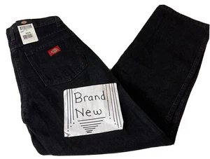 New Dickies C993RBK Men's Size 38X34 Black 100% Cotton Denim Jeans NWT J112 - Picture 1 of 24