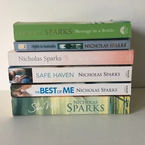 Nicholas Sparks 6 x Romance Paperback Book Bundle - Picture 1 of 8