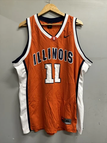 Orange Nike Illinois Basketball Jersey XL Team Nike NCAA #11. Box 135 Cover