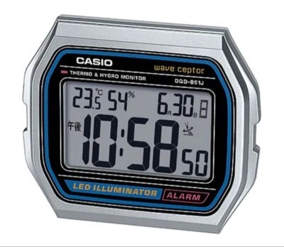 CASIO WAVE CEPTOR A158WA Motif electric wave alarm clock DQD-851J-8JF From JPN - Image 1 of 3