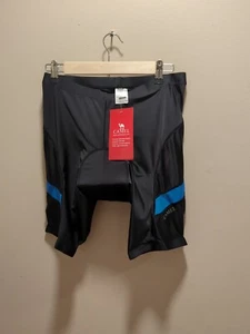Camel Women's Biking Shorts black/blue Compression Padded Black New With Tags - Picture 1 of 4