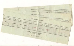 6 Check Stubs Harlan Electric Company Southfield Michigan December 1964 - Picture 1 of 1