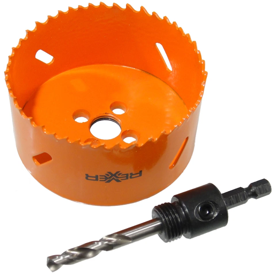 REXXER Lochsäge Ø 19 bis 95 mm Bi-Metall HSS Lochbohrkrone für Metall, Holz, Rigips
