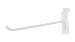 Lote de 100 ganchos de clavija blancos de 10" pantalla de pared de listones 6 mm de diámetro - Imagen 1 de 2