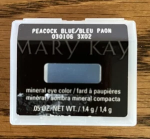 NIB MARY KAY DISCONTINUED MINERAL EYE COLOR EYE SHADOW PEACOCK BLUE - Picture 1 of 2