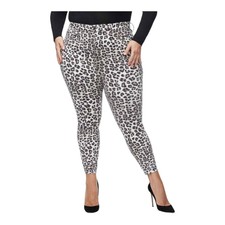 Good American GOOD WAIST CROP SKINNY JEANS IN SNOW LEOPARD NWT