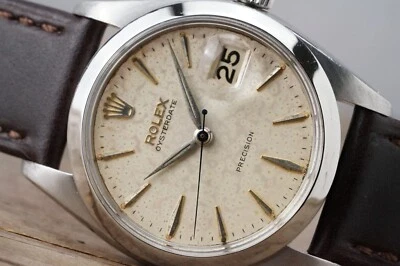 Serviced Vintage ROLEX OysterDate 6694 Patina Dial 34mm cal.1215 c.1960 #1460 - image 1 of 4