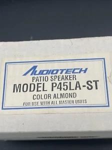 Audio Tech Patio Speaker P45LA-ST Almond Color For All Master Units - Picture 1 of 2