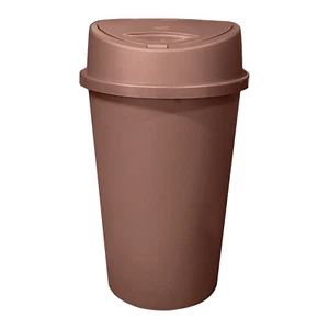 Rose Gold Kitchen Bin Touch Top Bin Dustbin Rubbish Bin Kitchen Home Plastic - Picture 1 of 8