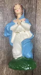 Presepe vintage 4,5" statuina Maria inginocchiata Italia? - Foto 1 di 8