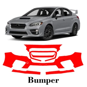 Front bumper PreCut PPF Paint Protection Film For Subaru WRX STI 2015-2017 - Picture 1 of 7