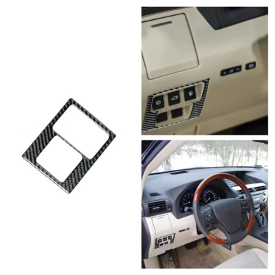 Cuadro de botón del tablero del lado del conductor moldura de fibra de carbono para Lexus RX350 RX450 2010-2012 Foto 1 de 4