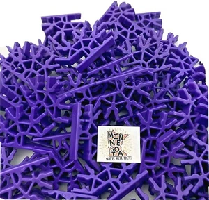 200 Knex Purple Connectors 4 Position 3D - Standard K'nex Parts - Picture 1 of 5