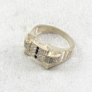 Giva 925 Sterling Silver Zircon Cubic Zircon Vintage Ring 925 Hallmark(Silver) - Picture 1 of 9