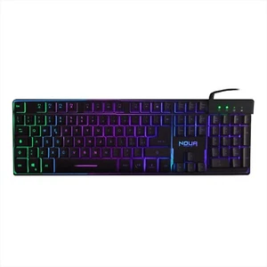 TASTIERA GAMING MEMBRANA RGB USB 105 TASTI - MULTIMEDIALE E ANTIGHOSTING IT - Foto 1 di 5