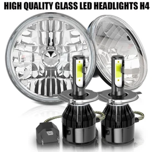 For Mercedes Benz 240D 300D 220D 300TD 280 7Inch Round LED Headlights Hi/Lo H4 - Picture 1 of 12
