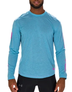 UNDER ARMOUR Men's UA Run Anywhere Breeze Long Sleeve Top sz 2XL XX-Large Blue - Picture 1 of 4